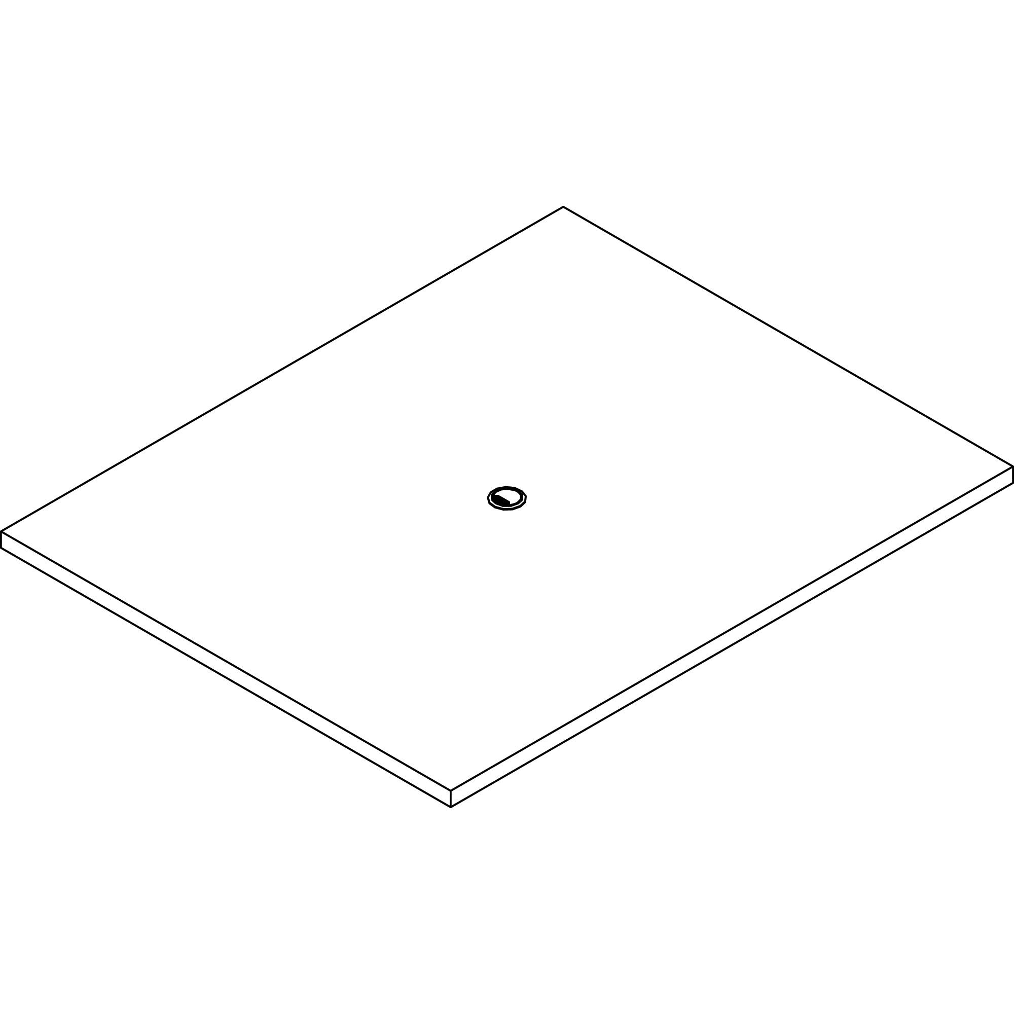 Lorell Prominence 2.0 Rectangular Conference Tabletop, 60" x 48" x 1.5", Particleboard, Gray Elm Finish, 1 Each