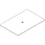 Lorell Prominence 2.0 Rectangular Conference Tabletop, 72" x 48" x 1.5", Particleboard, Gray Elm Finish, 1 Each