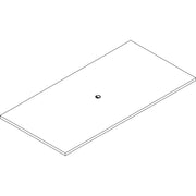 Lorell Prominence 2.0 Rectangular Conference Tabletop, 96" x 48" x 1.5", Particleboard, Gray Elm Finish, 1 Each