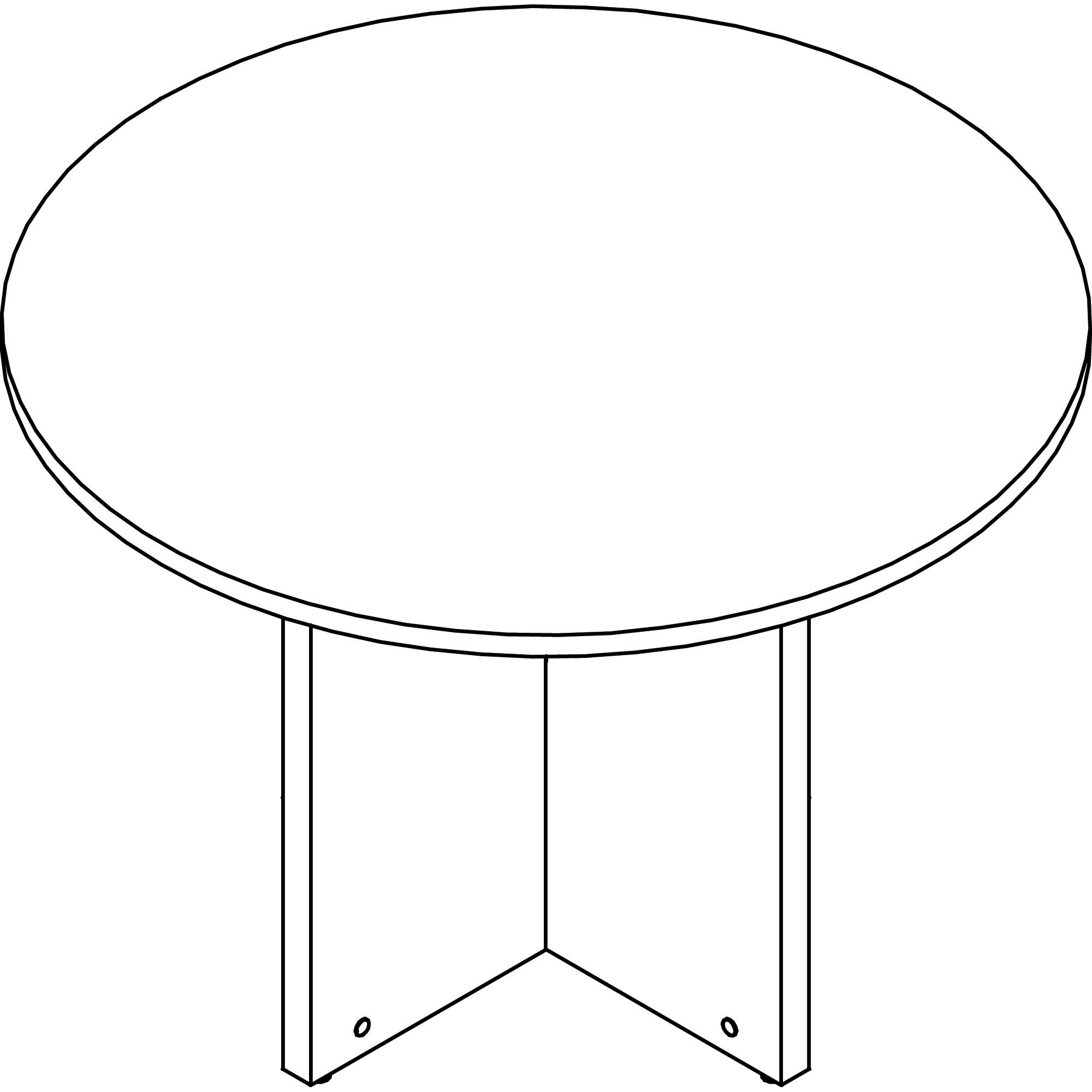 Lorell Prominence 2.0 Round Laminate Conference Table, 42" Diameter x 29" Height, 1" Thick Top, Gray Finish, Particleboard, X-Base, 1 Each