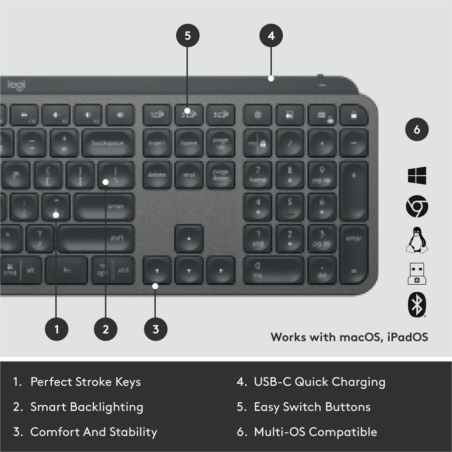 Wireless Connectivity - Bluetooth - 32.81 ft - iPhone, iPad, iPad mini, iPod, Tablet, Desktop Computer, Notebook, Smartphone - Windows, Mac OS, iOS, iPadOS, Linux, ChromeOS, Android
