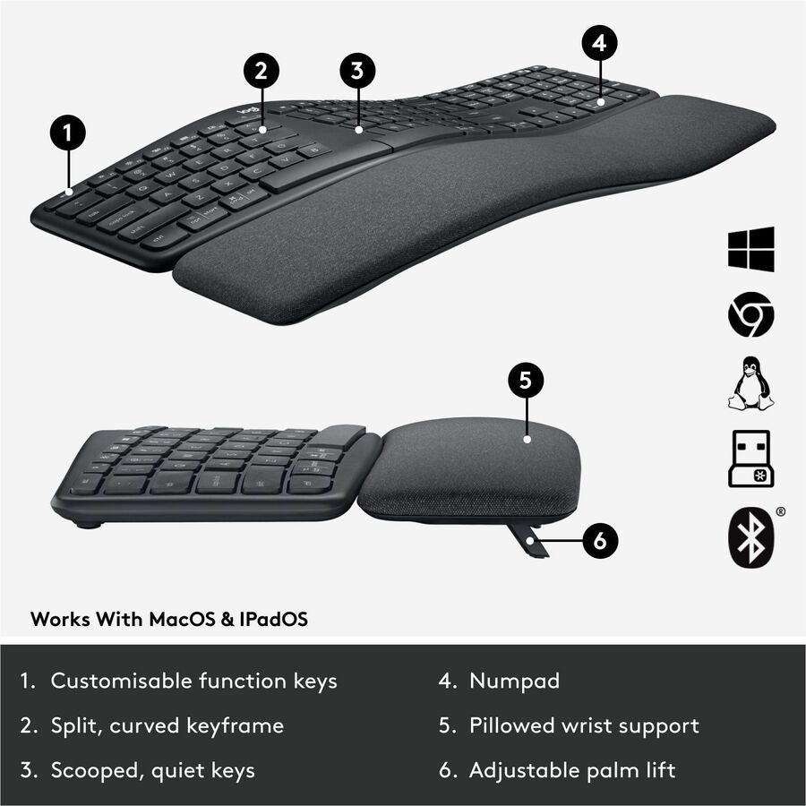 Wireless Connectivity - Bluetooth - 32.81 ft - ChromeOS - PC, Mac - AAA Battery Size Supported - Graphite