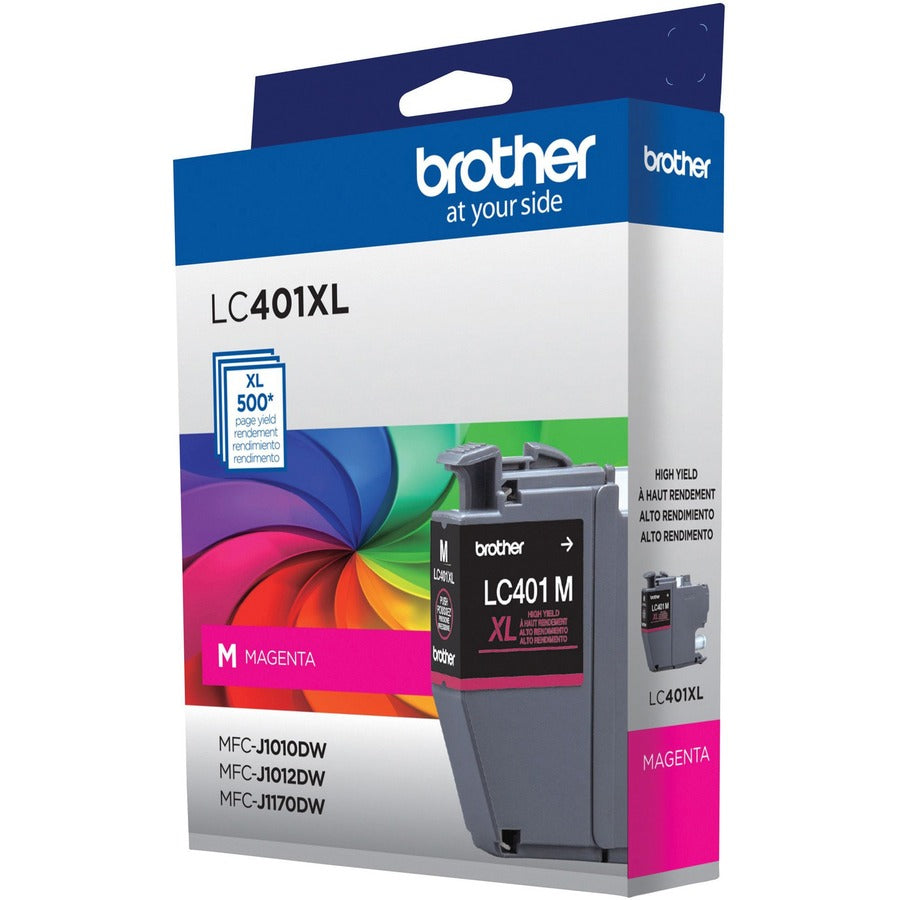 Brother LC401XLMS Original High Yield Inkjet Ink Cartridge - Magenta - 1 Each