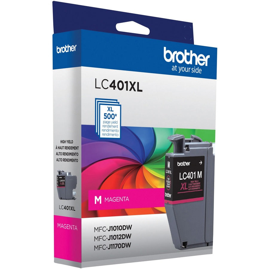 Brother LC401XLMS Original High Yield Inkjet Ink Cartridge - Magenta - 1 Each