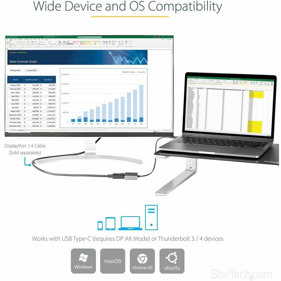 StarTech.com USB-C to DisplayPort Adapter