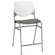 KFI Seating Bar Stool, White/Brownstone, 1 Each
