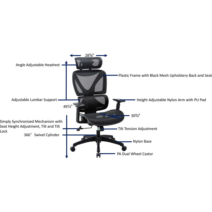 Lorell High-back Mesh Chair