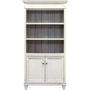 Martin Hartford Bookcase with Lower Doors - 78" Height x 40" Width x 14" Depth - 2 Door(s) - 5 Shelve(s) - 3 Adjustable Shelf(ves) - Material: Natural Wood - Finish: Vintage Linen - 1 Each