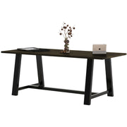KFI Conference Table - Rectangle Top - Cross Beam Base - 4 Legs - 84" Table Top Length x 36" Table Top Width - Assembly Required - Espresso - High Pressure Laminate (HPL) - 1 Each