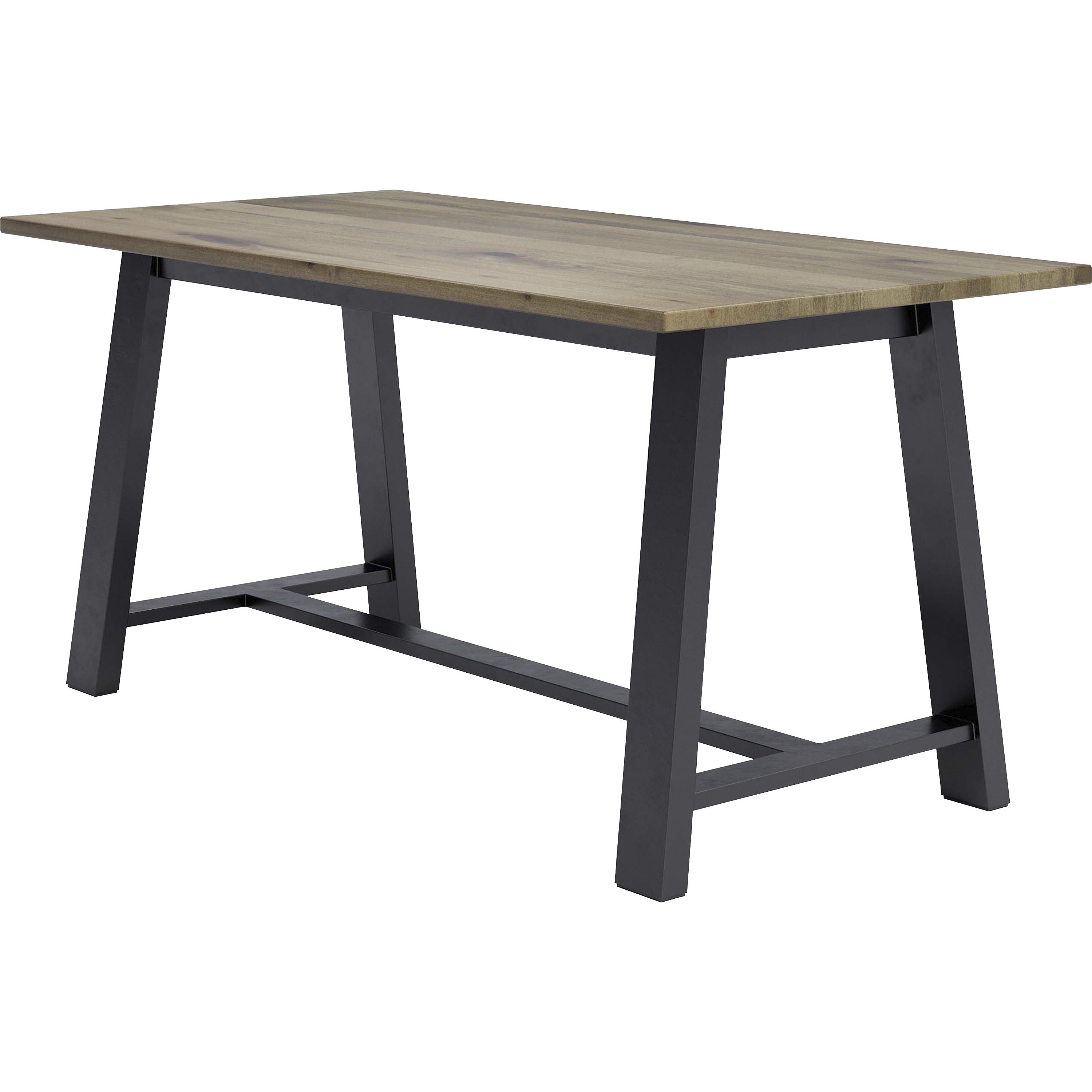 KFI Conference Table - Rectangle Top - Cross Beam Base - 4 Legs - 84" Table Top Length x 36" Table Top Width - Assembly Required - Natural - High Pressure Laminate (HPL) - 1 Each