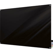 Ghent Harmony Dry Erase Board - 36" (3 ft) Width x 24" (2 ft) Height - Tempered Glass Surface - Black Back - Square - Magnetic - 1 Each