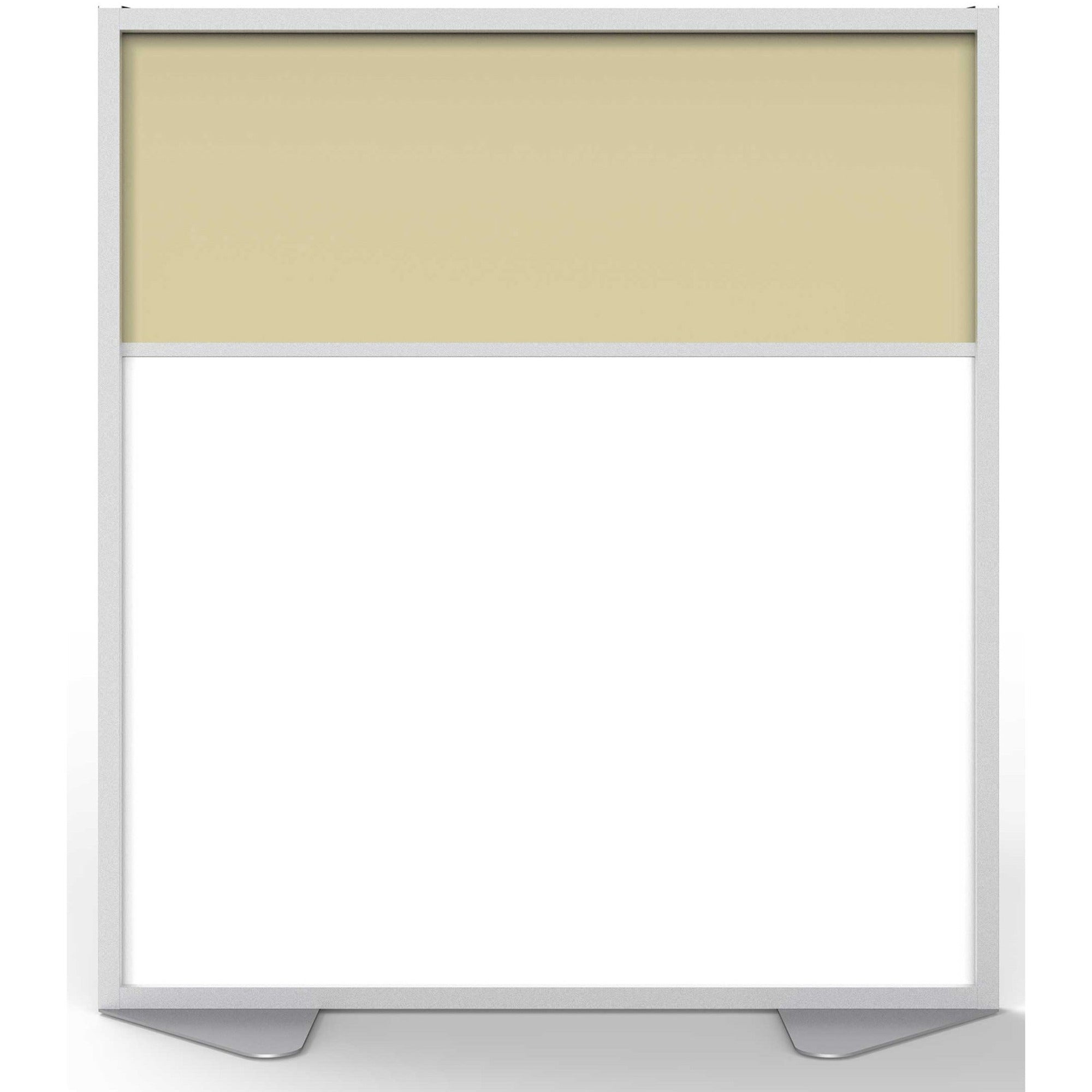 Ghent Partition, 48" x 54", Aluminum Frame, Porcelain & Vinyl, Caramel, 1 Each
