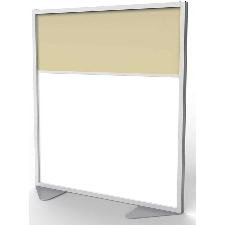 Ghent Partition, 48" x 54", Aluminum Frame, Porcelain & Vinyl, Caramel, 1 Each