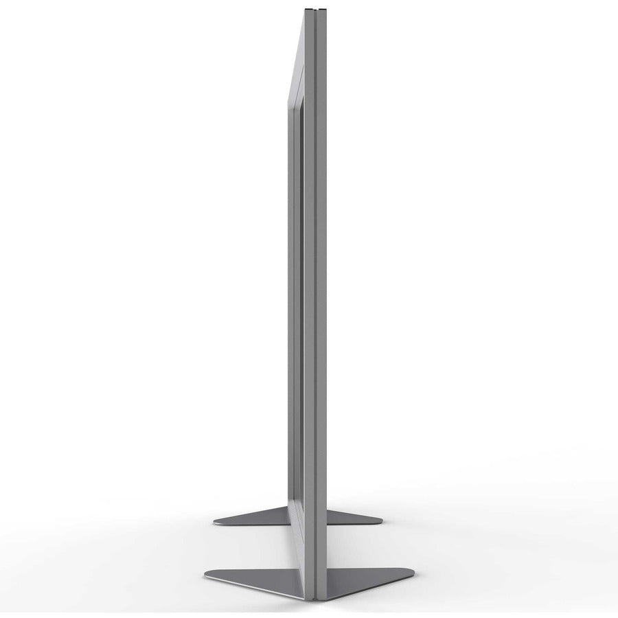 Ghent Partition - 48" Width x 54" Height - Aluminum Frame - Porcelain, Vinyl - Clear - 1 Each