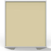 Ghent Partition, 48" x 54", Aluminum Frame, Porcelain & Vinyl, Caramel, 1 Each