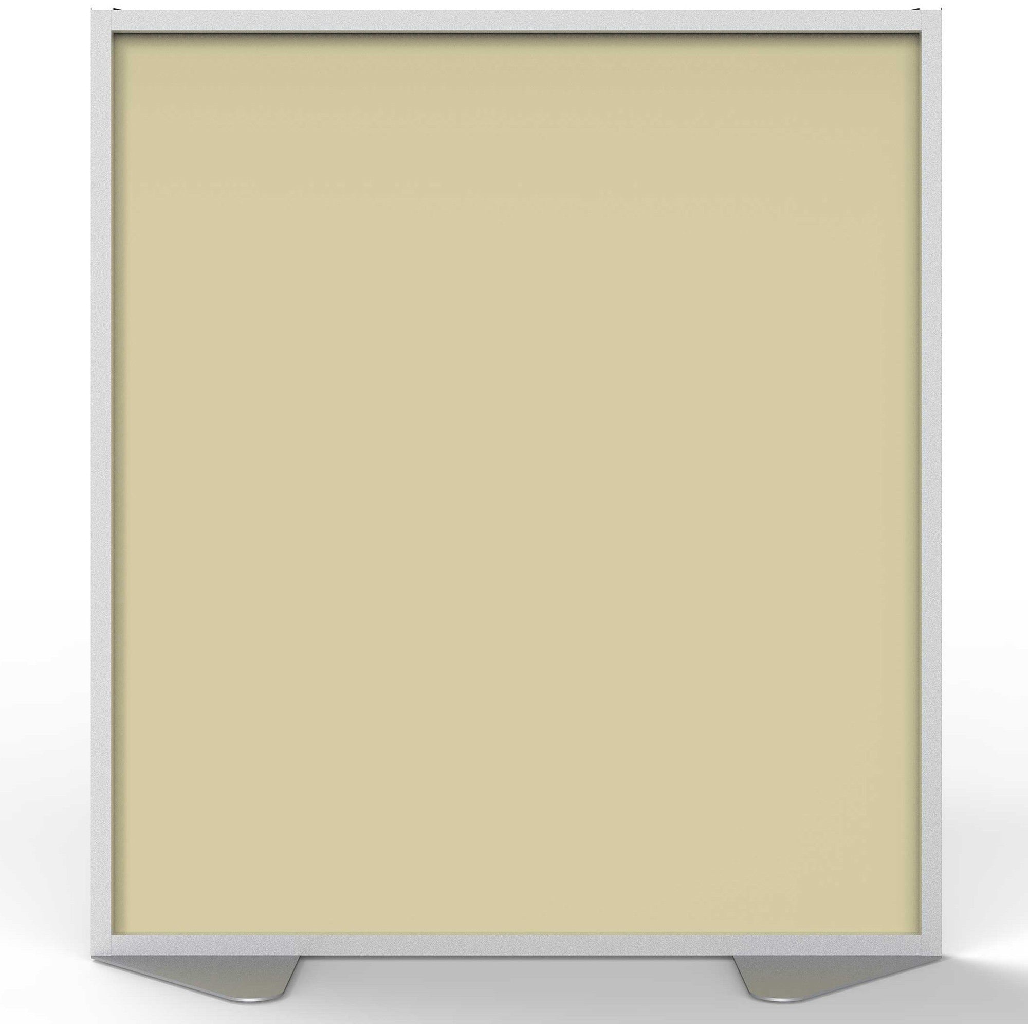 Ghent Partition, 48" x 54", Aluminum Frame, Porcelain & Vinyl, Caramel, 1 Each