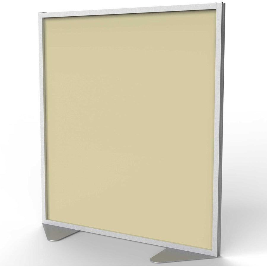 Ghent Partition, 48" x 54", Aluminum Frame, Porcelain & Vinyl, Caramel, 1 Each