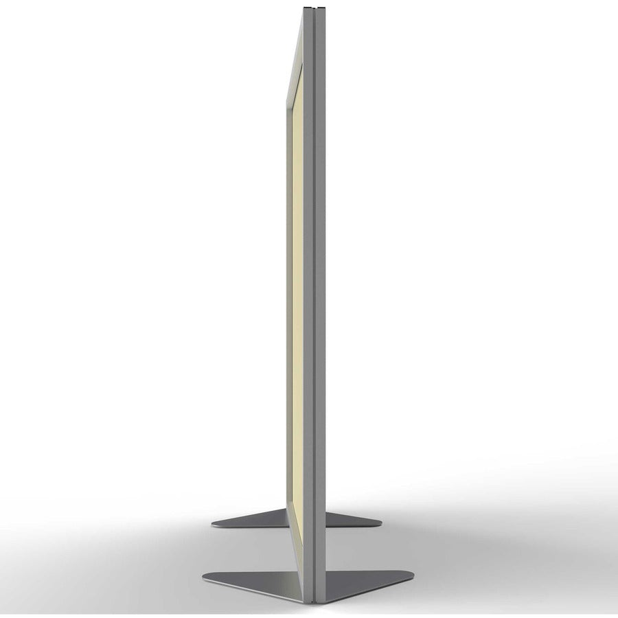 Ghent Partition, 48" x 54", Aluminum Frame, Porcelain & Vinyl, Caramel, 1 Each