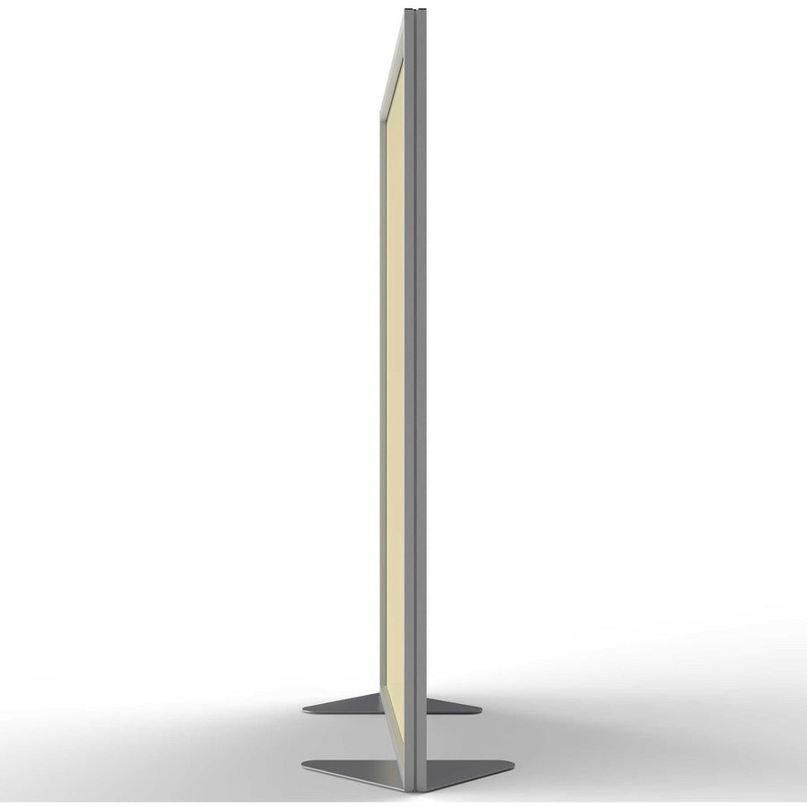 Ghent Partition, 48" x 72", Aluminum Frame, Porcelain & Vinyl, Caramel, 1 Each