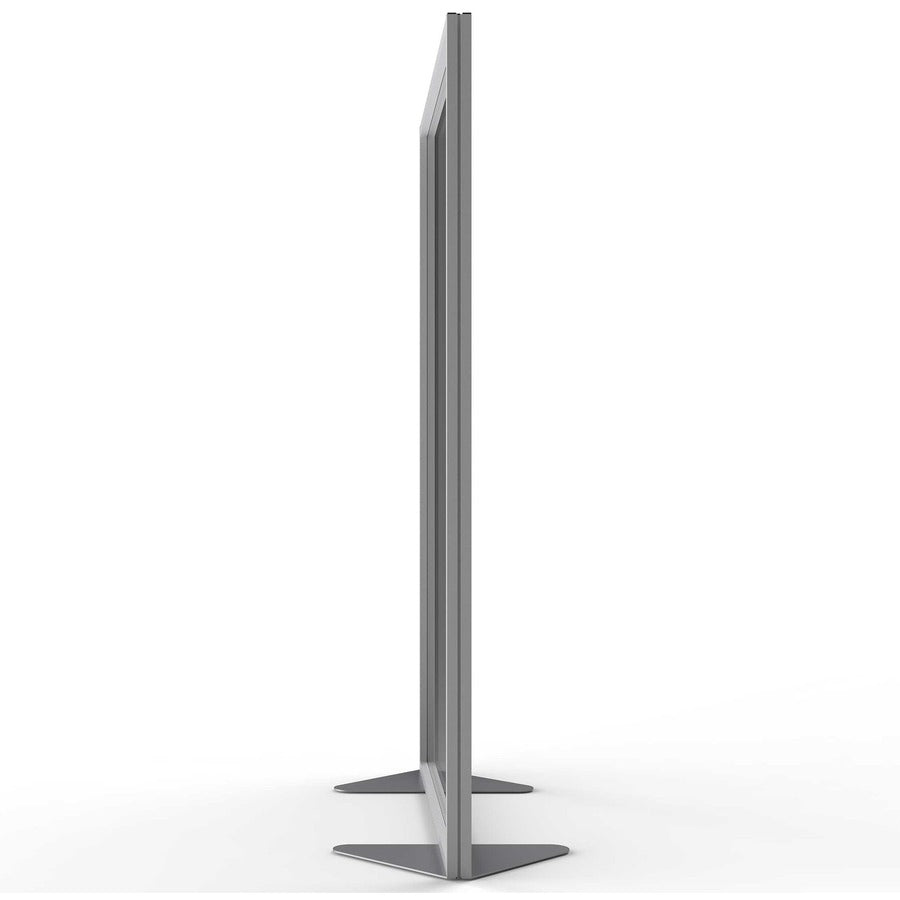 Ghent Partition - 48" Width x 72" Height - Aluminum Frame - Porcelain, Vinyl - Clear - 1 Each