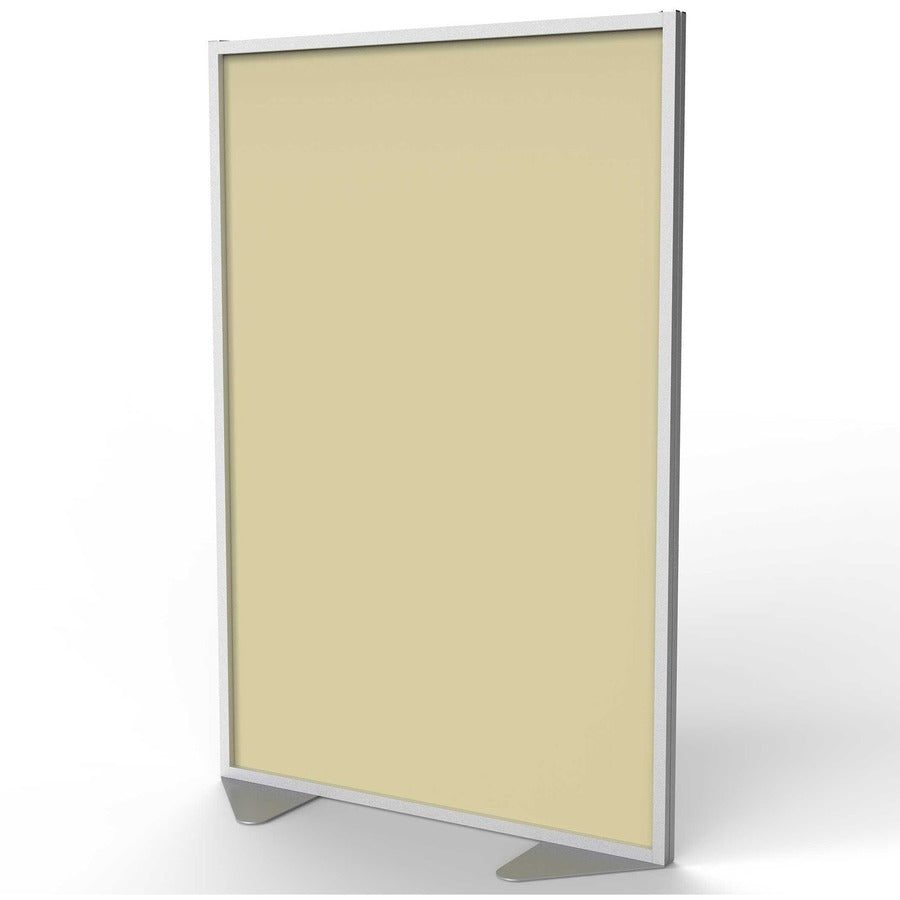 Ghent Partition, 48" x 72", Aluminum Frame, Porcelain & Vinyl, Caramel, 1 Each