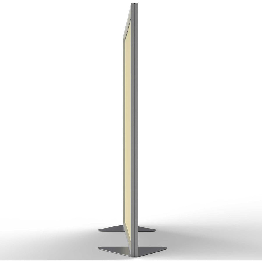 Ghent Partition, 48" x 72", Aluminum Frame, Porcelain & Vinyl, Caramel, 1 Each