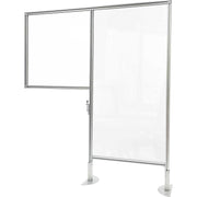 Ghent Panel - 46.8" Width x 57" Height x 10" Depth - Aluminum Frame - Plastic - Clear - 1 Each