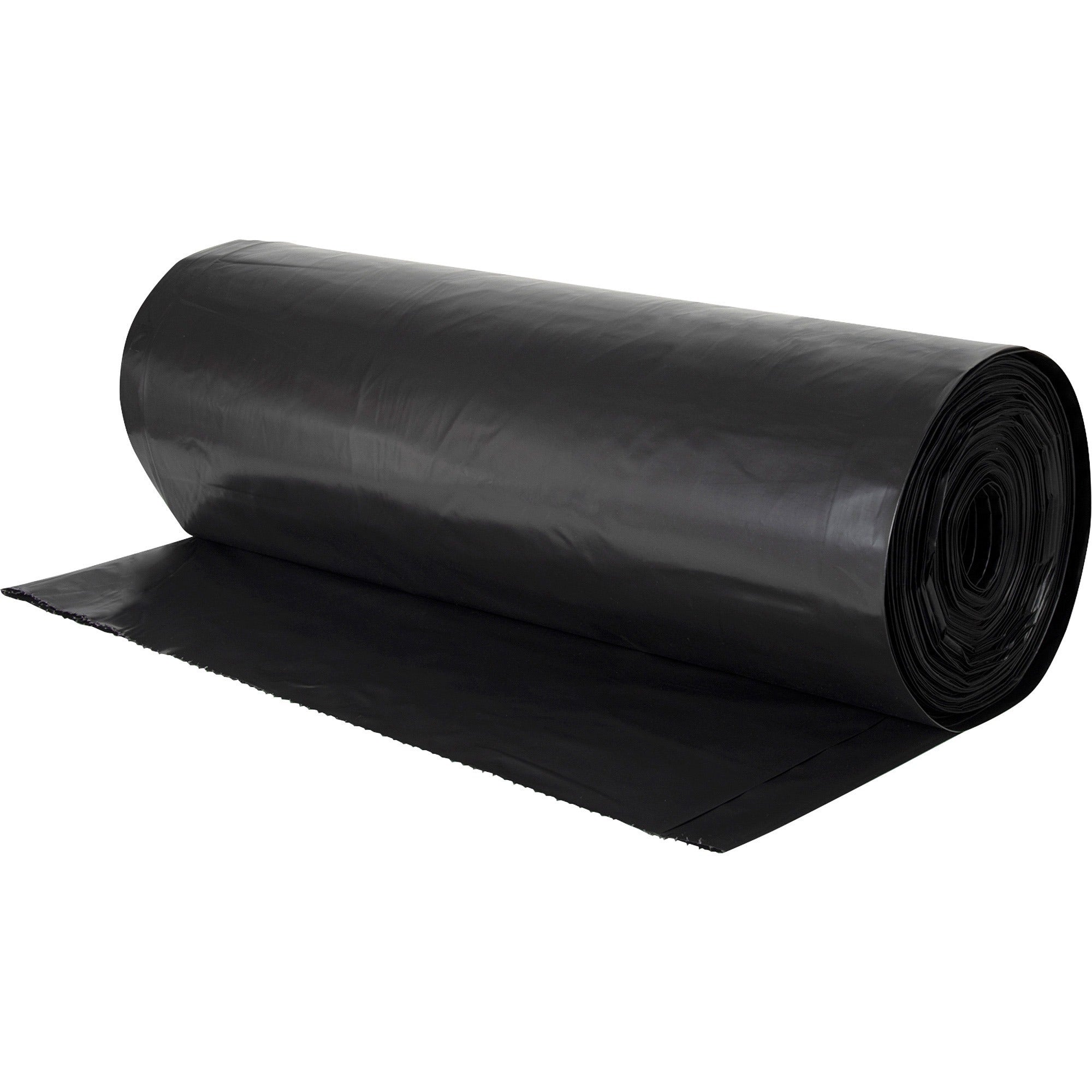 Genuine Joe Heavy-duty Trash Can Liners - 55 gal Capacity - 58" Length x 39" Width x 2.70 mil (69 Micron) Thickness - Black - Waste Disposal, Debris, Office Waste, Food Waste - 50 / Carton