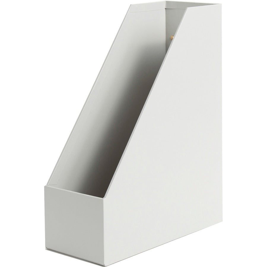 U Brands 4-Piece Desk Organization Set - Desktop - Paper Wrapped - Gray - Chipboard, Paper - 1 Each