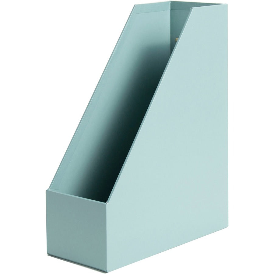 U Brands 4-Piece Desk Organization Set - Desktop - Paper Wrapped - Teal - Chipboard, Paper - 1 Each