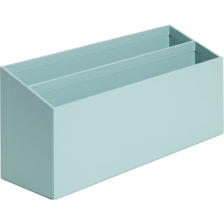 U Brands 4-Piece Desk Organization Set - Desktop - Paper Wrapped - Teal - Chipboard, Paper - 1 Each