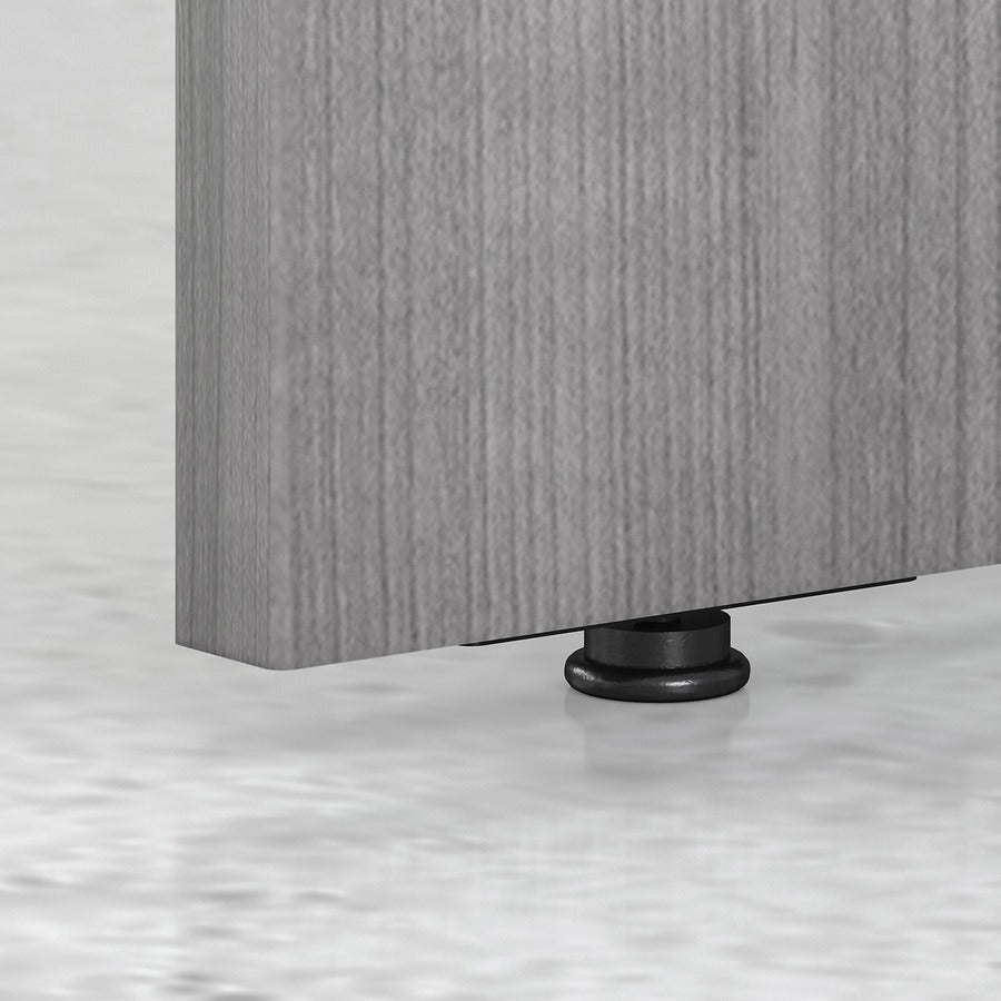 Bush Business Furniture Studio C Platinum Laminate Desking - x 72" Width x 30" Depth Desk, x 42" Width x 24" Depth Return - Finish: Platinum Gray, Thermofused Laminate (TFL) - 1 Each