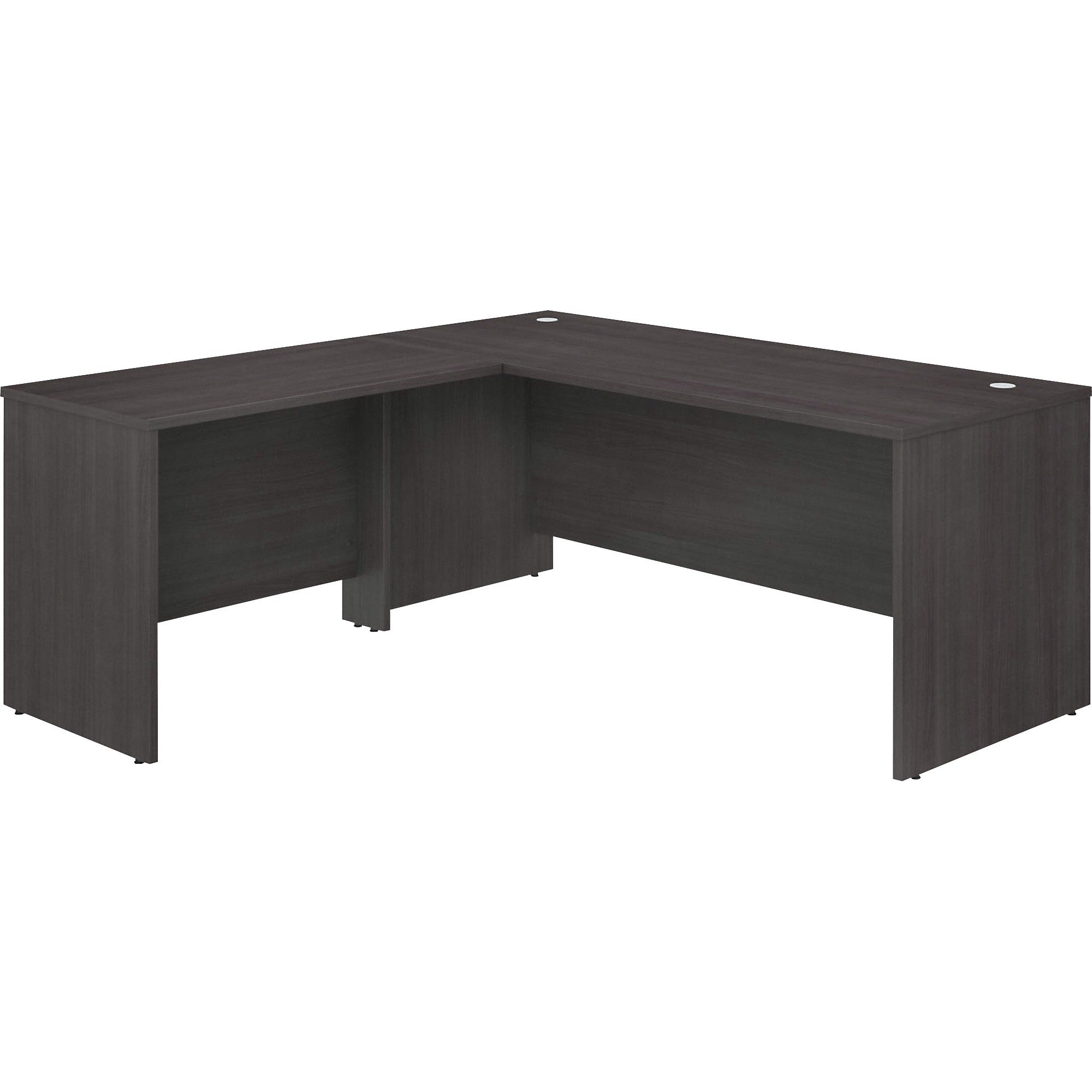 Bush Business Furniture Studio C Platinum Laminate Desking - x 72" Width x 30" Depth Desk, x 42" Width x 24" Depth Return - Finish: Storm Gray, Thermofused Laminate (TFL) - 1 Each