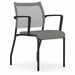9 to 5 Seating Luna Guest Chair - Cloud Seat Color - Fabric Seat Material - Dove Gray Back Color - Black Frame Color - 1 Each