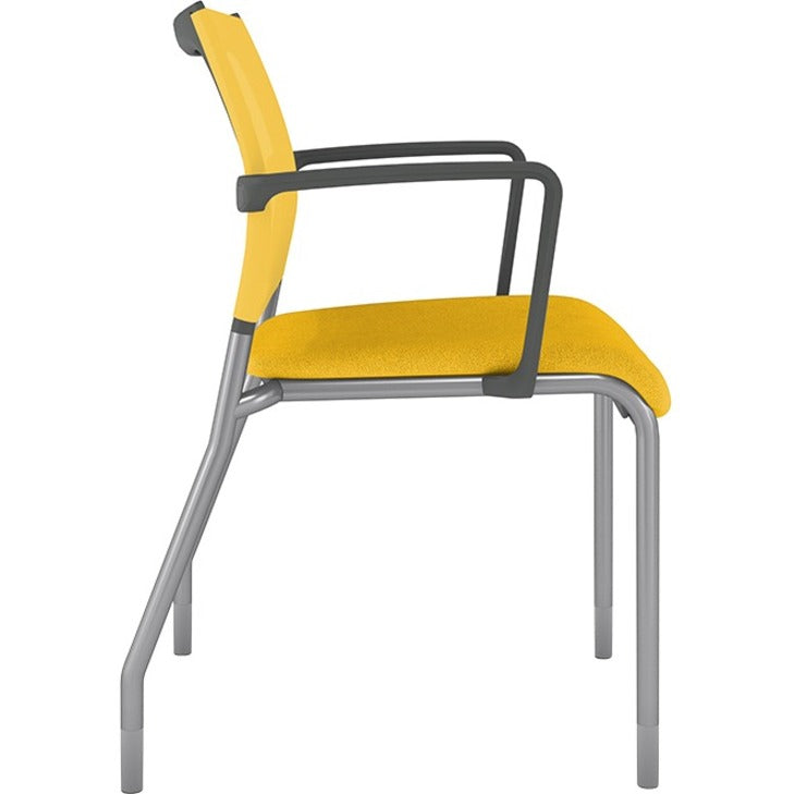 9 to 5 Seating Luna Guest Chair - Dove Seat Color - Fabric Seat Material - Dove Gray Back Color - Black Frame Color - 1 Each