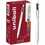 uniball™ ONE Gel Pen - 0.7 mm Medium Pen Point - Black Ink - Gel-based - 1 Dozen