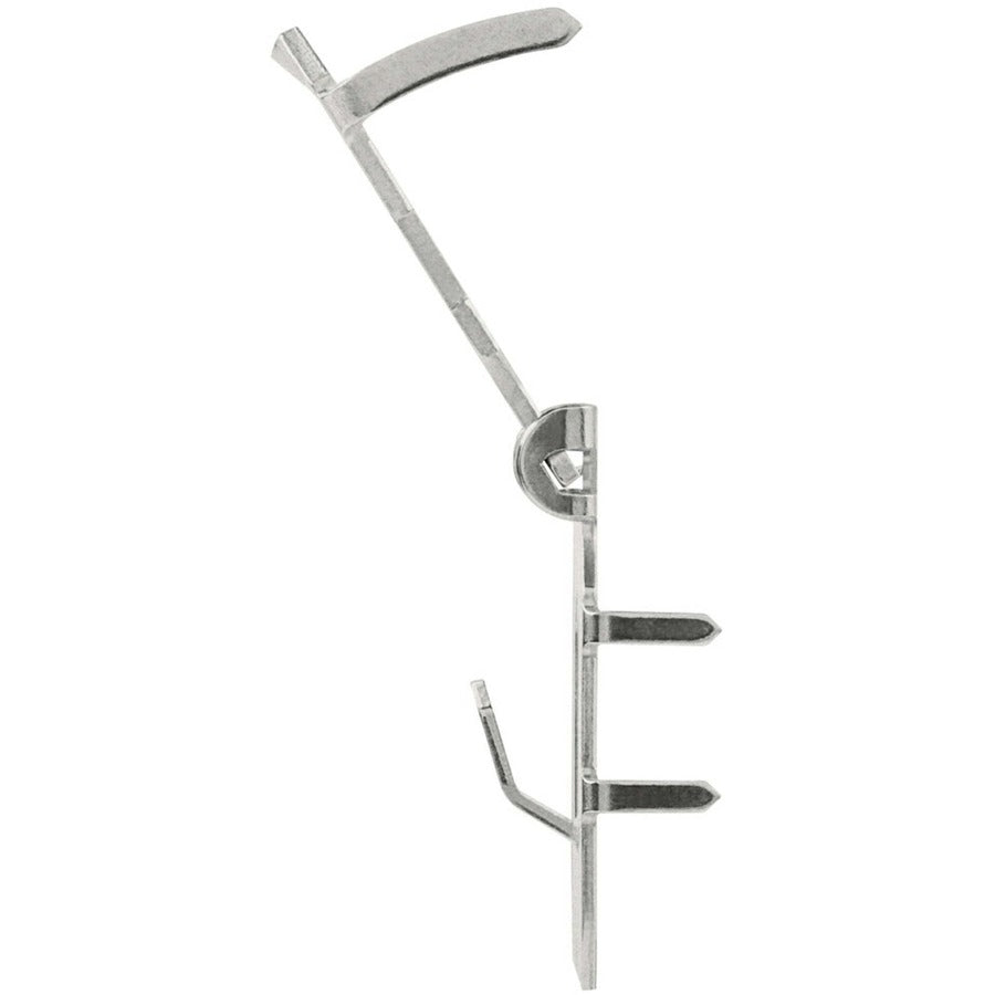 3M CLAW Drywall Picture Hanger - 65 lb (29.48 kg) Capacity - 1.2" Width x 2" Length - for Pictures, Project, Mirror, Frame, Home, Decoration - Steel - Gray - 2 / Pack