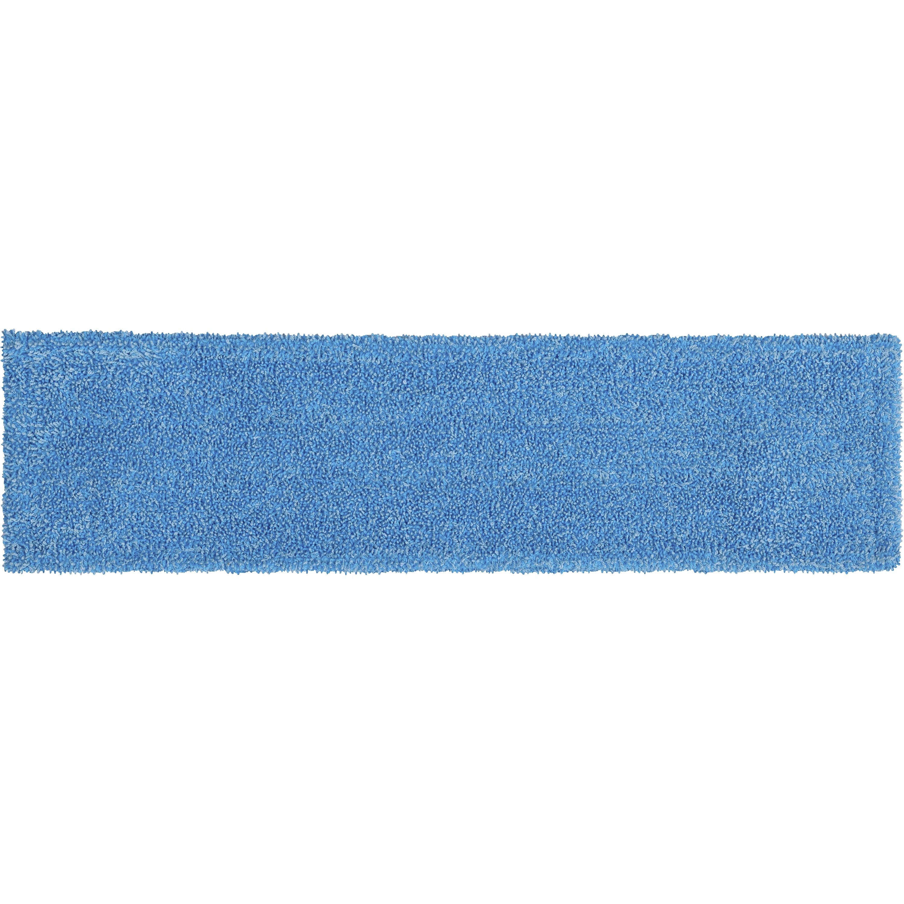 Rubbermaid Commercial Adaptable Flat Mop Microfiber Pad - 19.5" Length x 5.5" Depth - MicroFiber - Blue - 1 Each