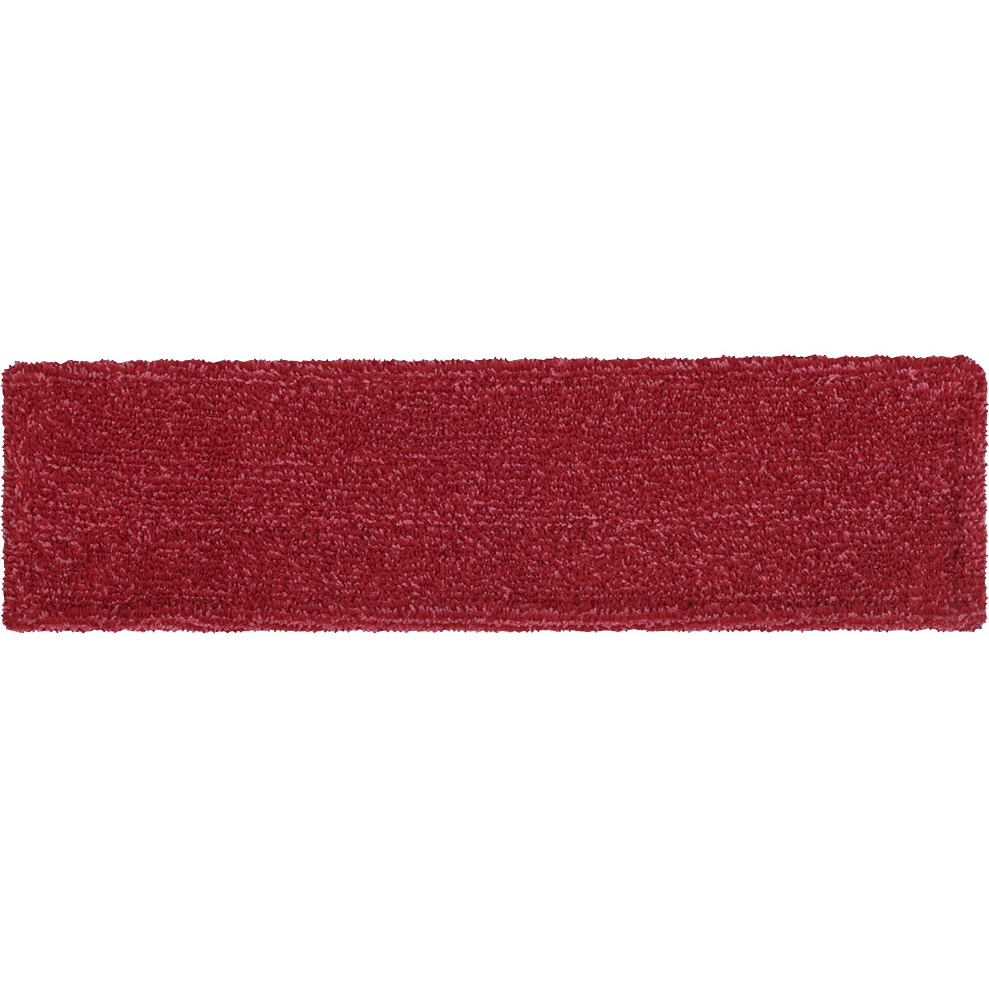 Rubbermaid Commercial Adaptable Flat Mop Microfiber Pad - 19.5" Length x 5.5" Depth - MicroFiber - Red - 1 Each