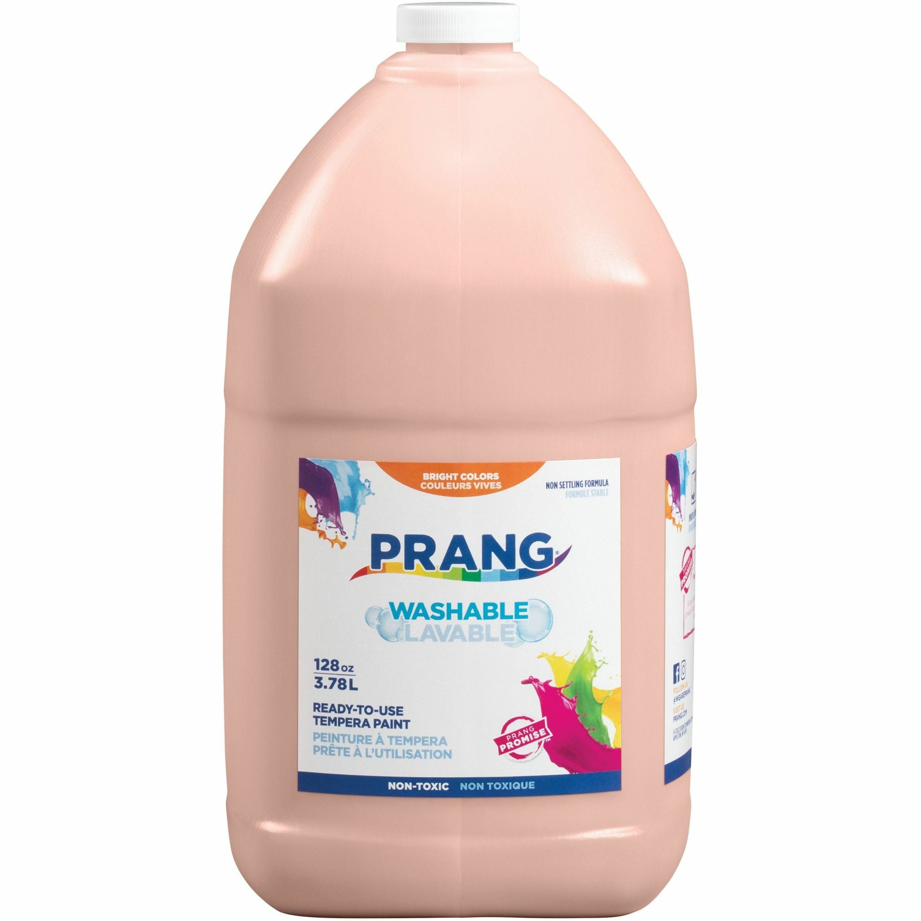 Prang Washable Tempera Paint, Peach, 1 Gallon, 1 Each