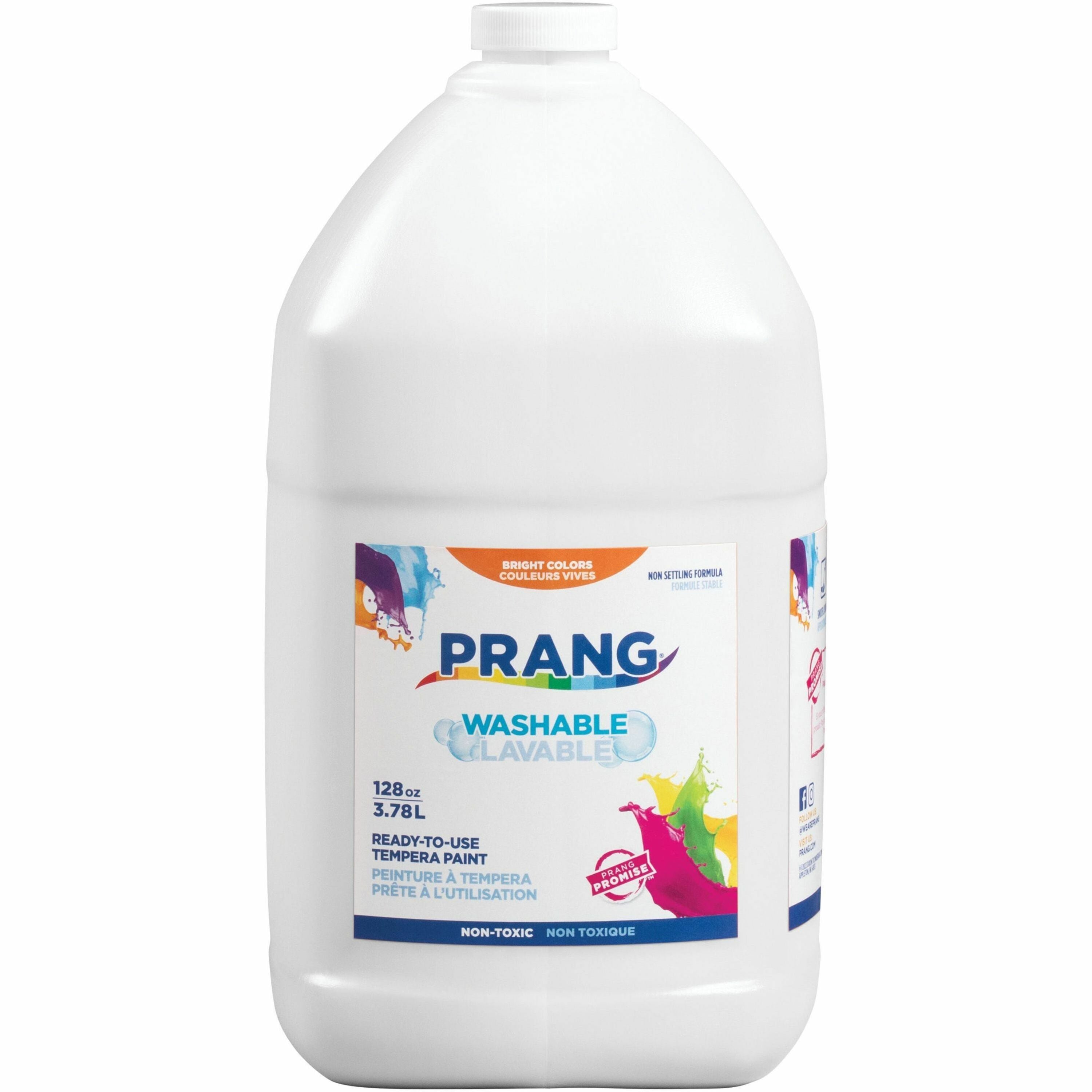 Prang Washable Tempera Paint, White, 1 Gallon, 1 Each