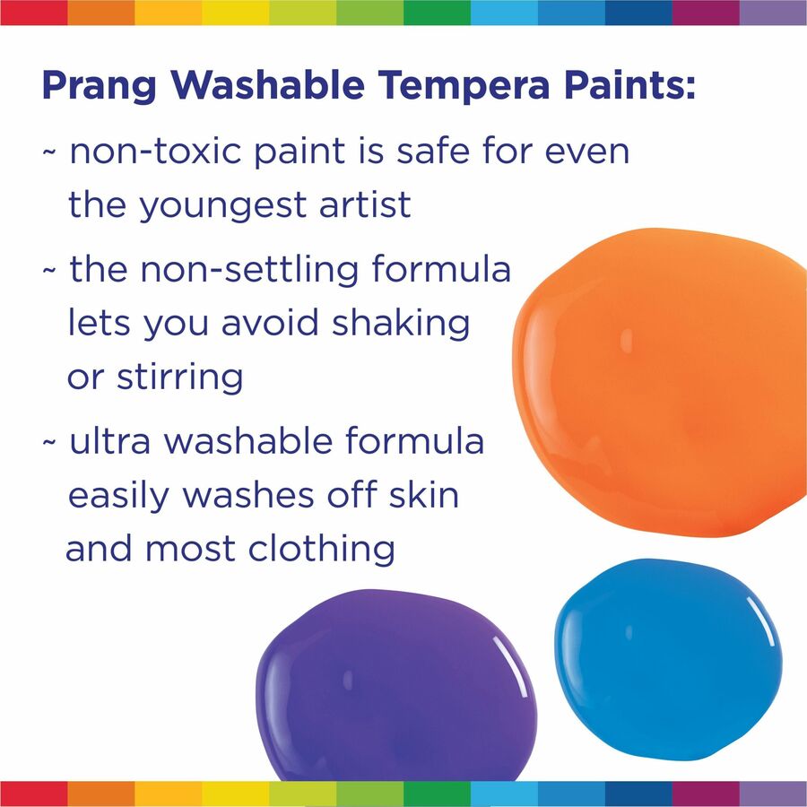 Prang Washable Tempera Paint, Yellow, 1 Gallon, 1 Each