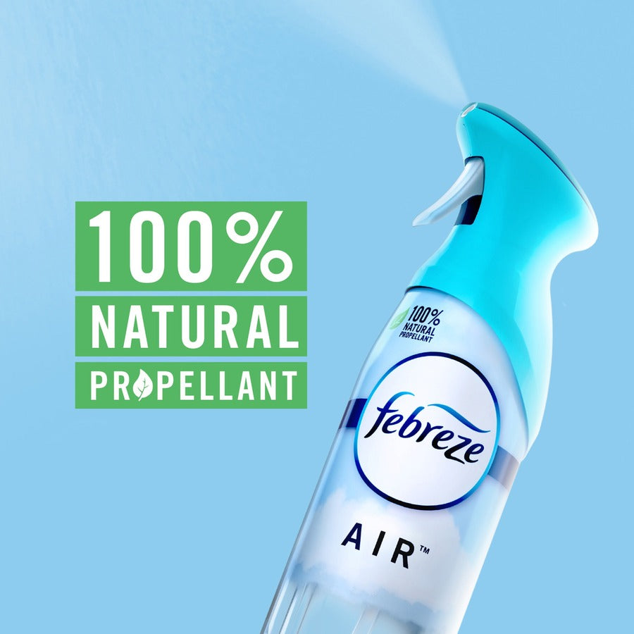 Febreze Air Freshener Spray, Crisp Clean Scent, Odor Neutralizer, VOC-Free, Heavy Duty, 8.8 fl oz, 3 Pack