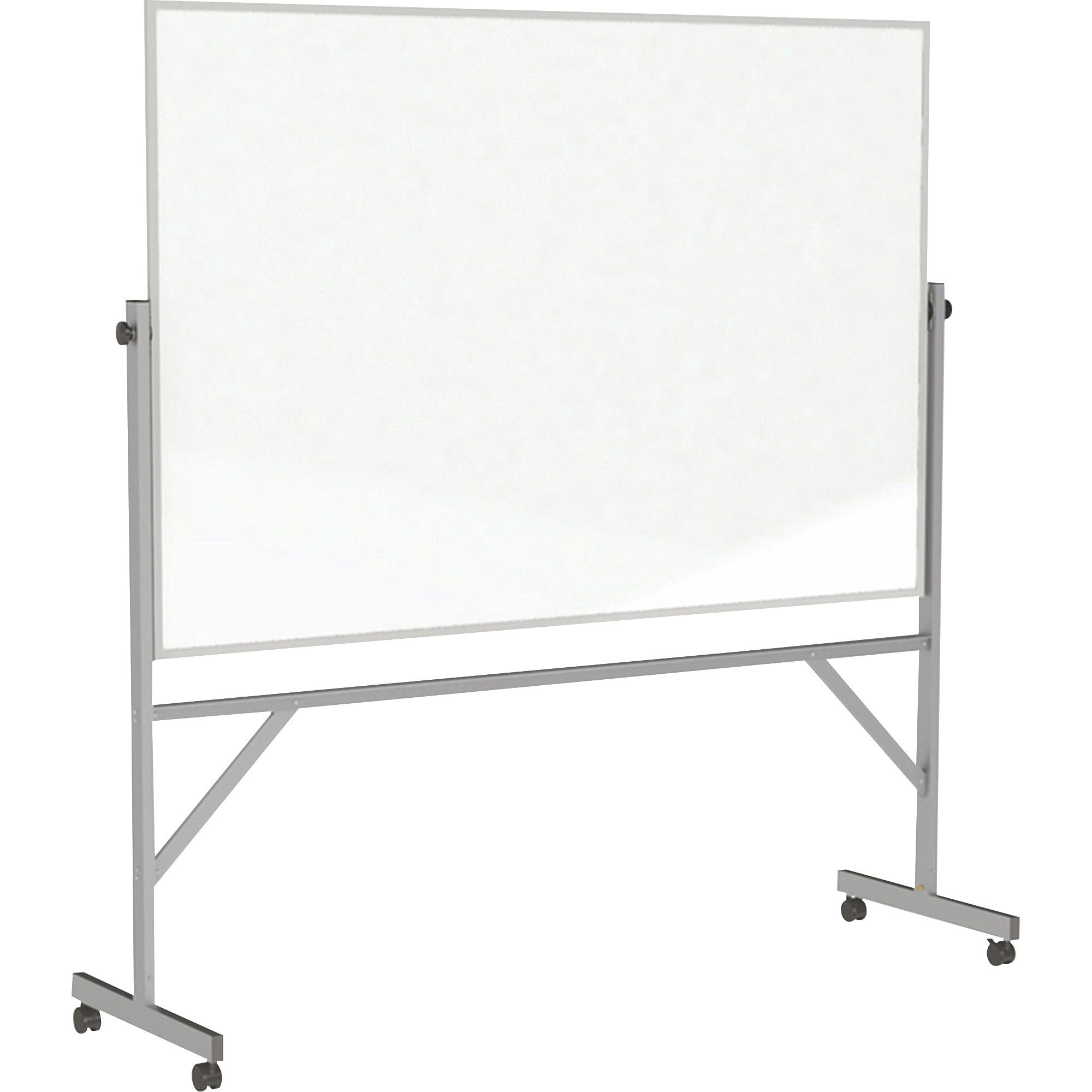 96" (8 ft) Width x 48" (4 ft) Height - White Porcelain Surface - Aluminum Frame - Magnetic - Eraser Included - Assembly Required - 1 Each
