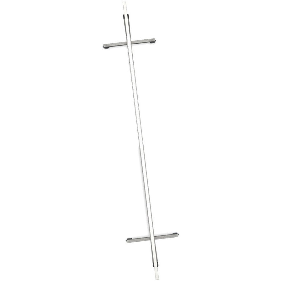 96" (8 ft) Width x 48" (4 ft) Height - White Porcelain Surface - Aluminum Frame - Magnetic - Eraser Included - Assembly Required - 1 Each