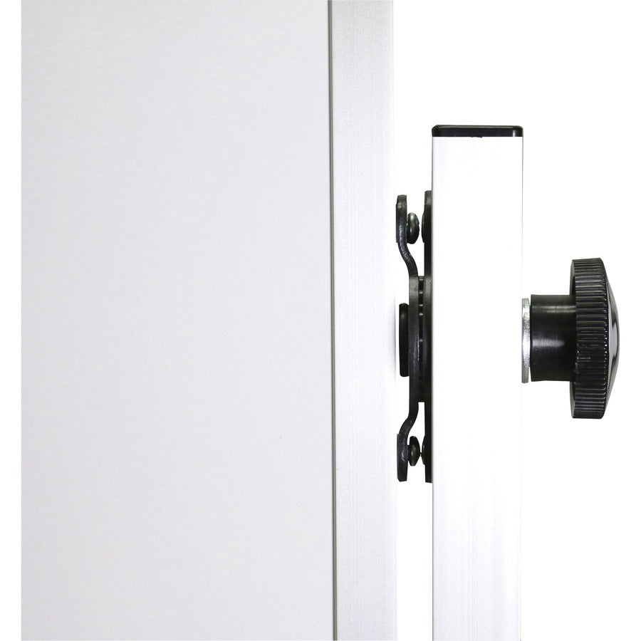 96" (8 ft) Width x 48" (4 ft) Height - White Porcelain Surface - Aluminum Frame - Magnetic - Eraser Included - Assembly Required - 1 Each