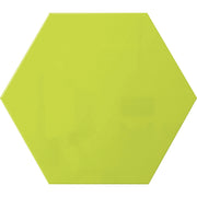 Ghent Powder-Coated Hex Steel Whiteboard, 21" x 18", Green, Hexagonal, Magnetic, 1 Each