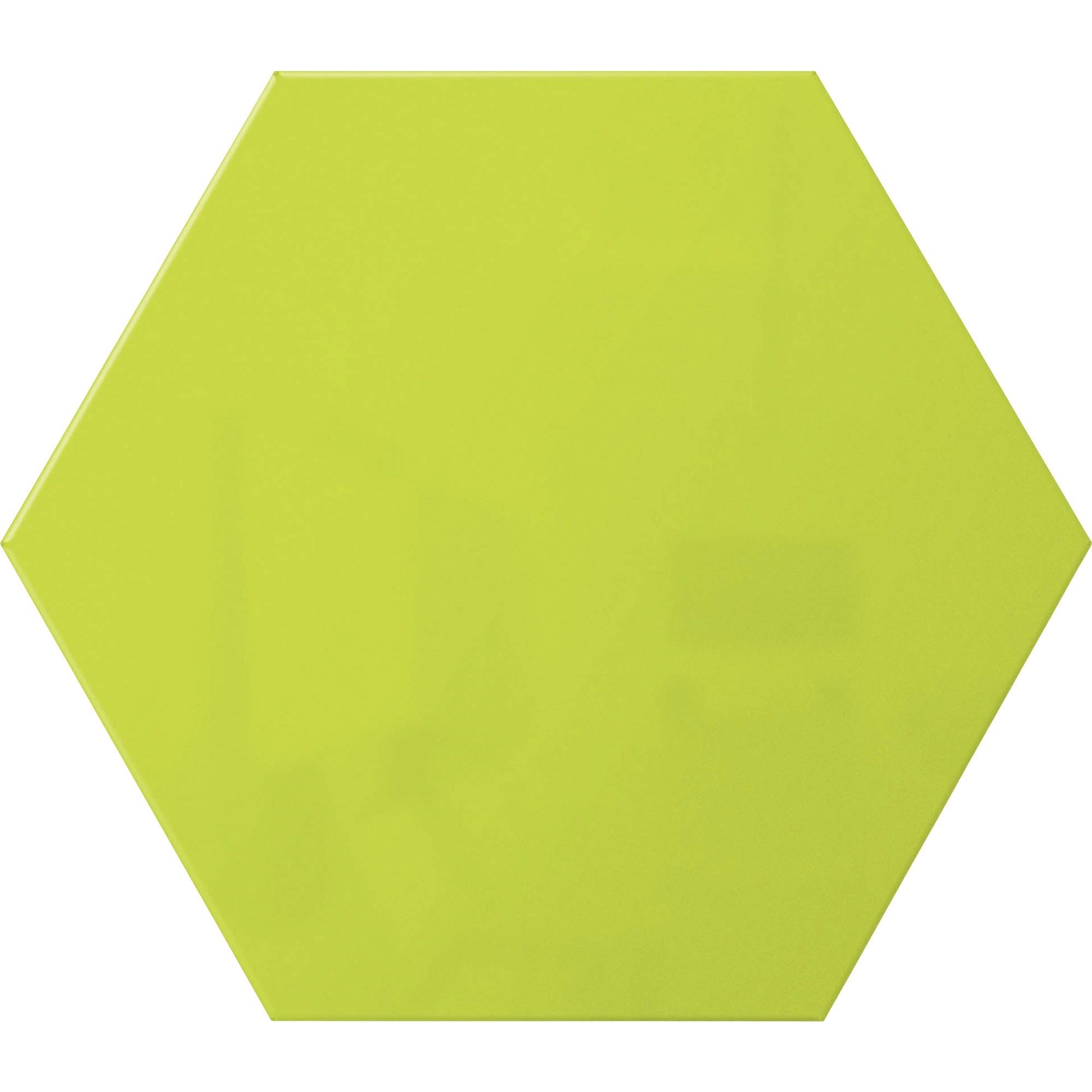 Ghent Powder-Coated Hex Steel Whiteboard, 21" x 18", Green, Hexagonal, Magnetic, 1 Each