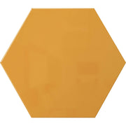 Ghent Powder-Coated Hex Steel Whiteboard, 21" x 18", Yellow, Hexagonal, Magnetic, Steel Surface, 1 Each