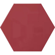 Ghent Powder-Coated Hex Steel Whiteboard, 21" x 18", Red, Hexagonal, Magnetic, Steel Surface, 1 Each